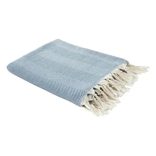 Avery 80292TEA Faded Blue Throw Blanket