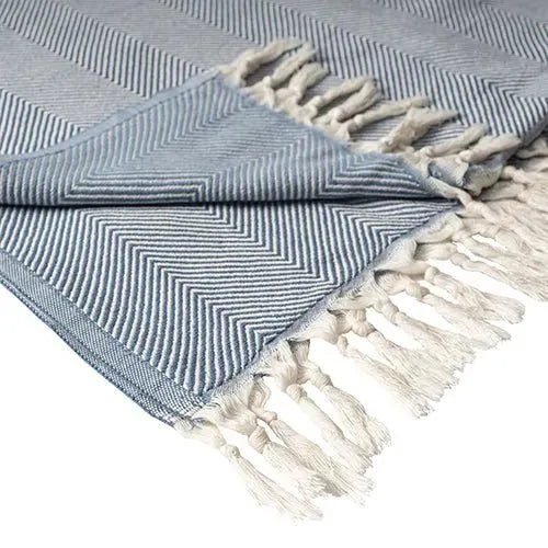 Avery 80292TEA Faded Blue Throw Blanket