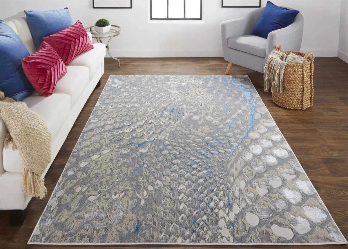 Azure 3403F Ivory/Silver Rug