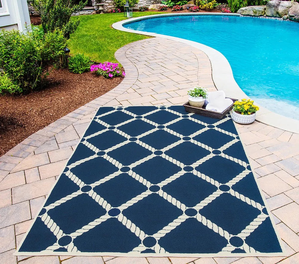 Baja BAJ-15 Navy Rug - Rug & Home