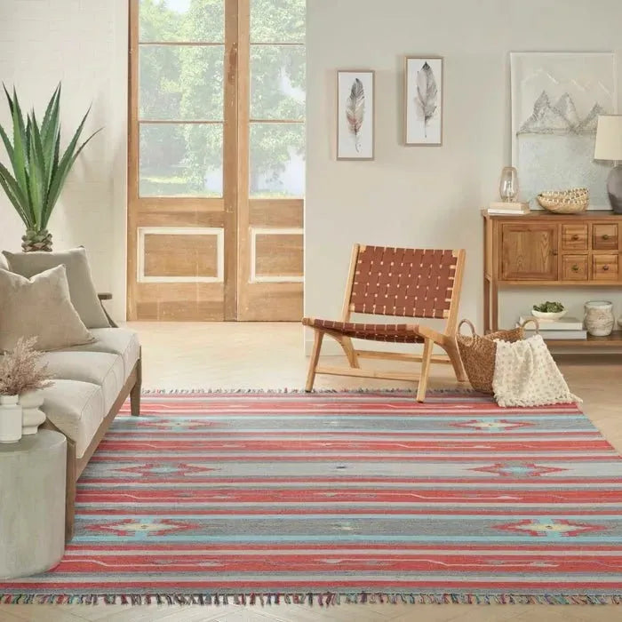 Baja BAJ01 Grey/Red Rug