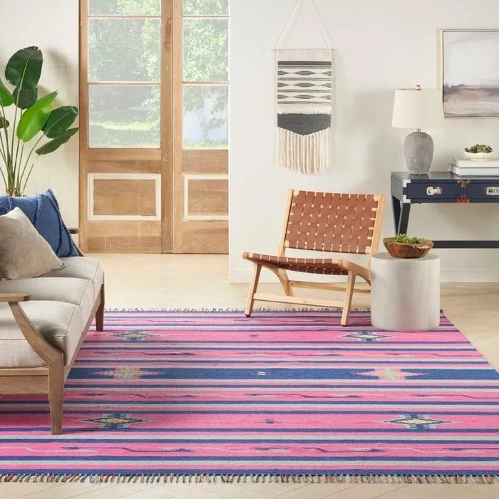 Baja BAJ01 Pink/Blue Rug - Rug & Home