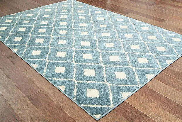 Barbados 5502B Blue Ivory Rug - Rug & Home