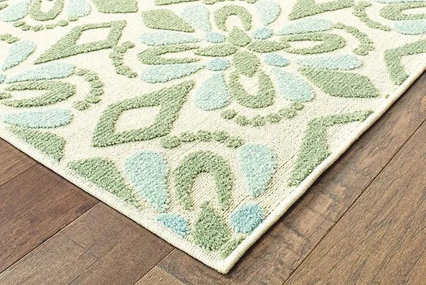 Barbados 5994J Ivory Green Rug - Rug & Home