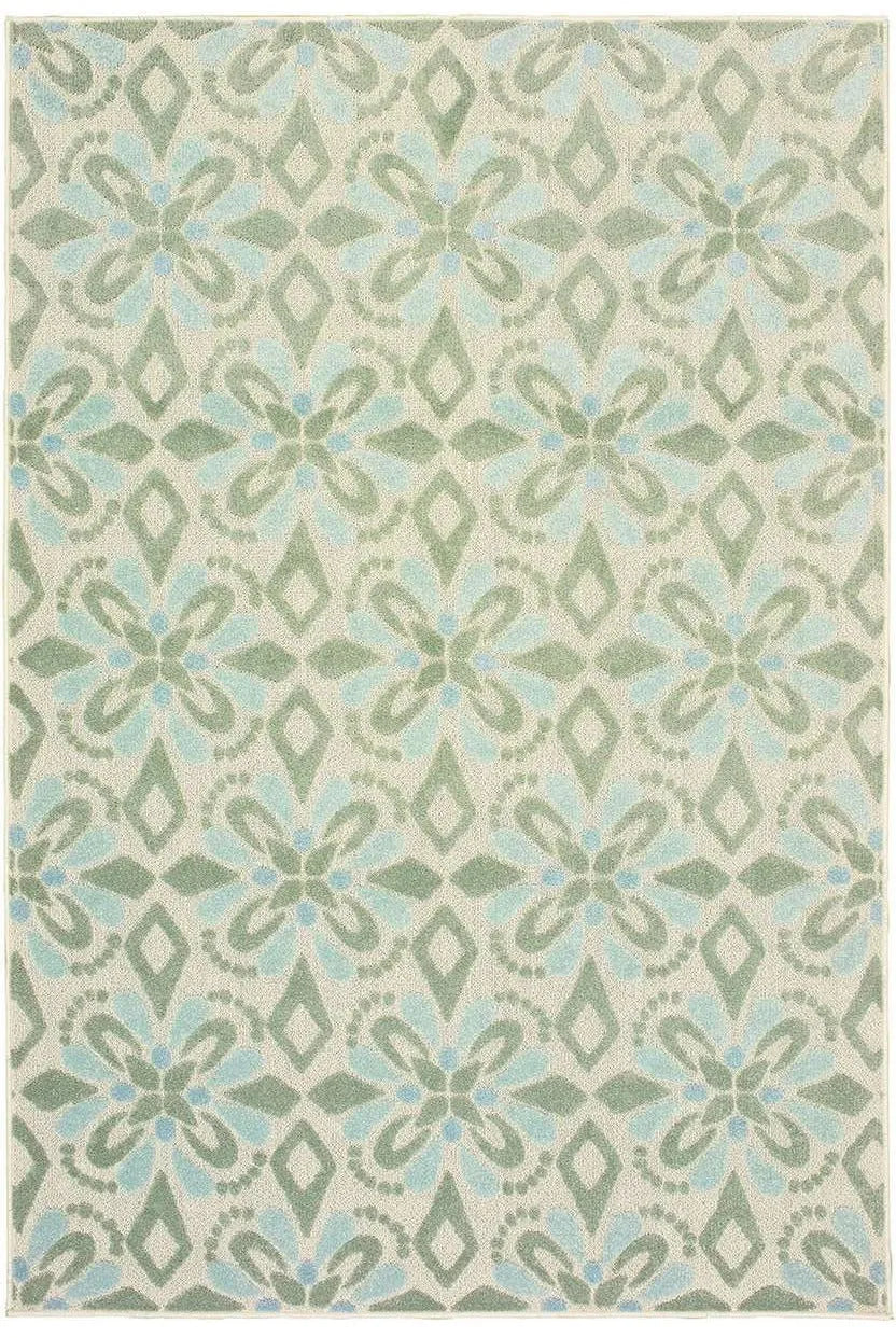 Barbados 5994J Ivory Green Rug - Rug & Home