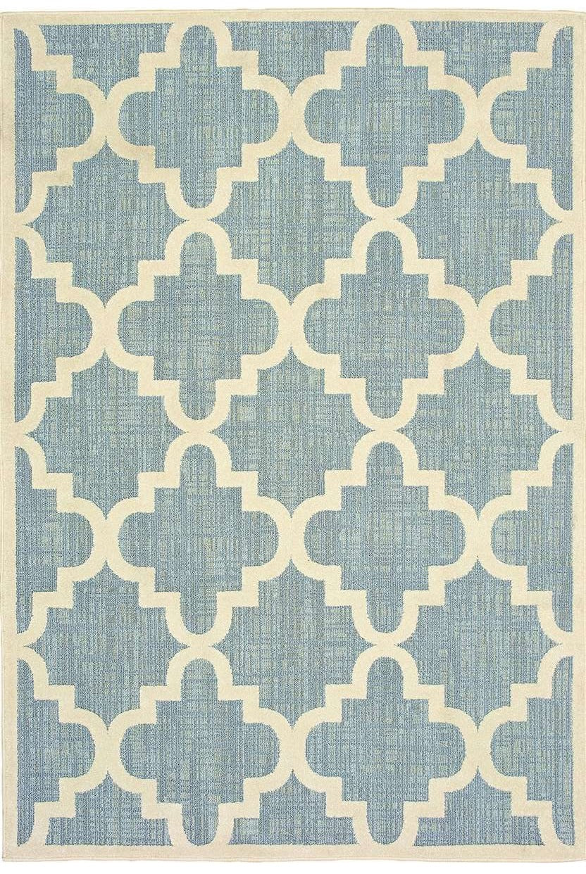 Barbados 6437J Blue Ivory Rug - Rug & Home