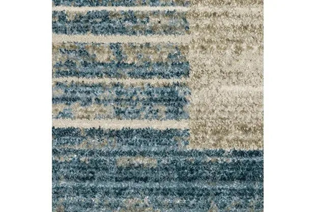 Bauer 90B Blue/Beige Rug
