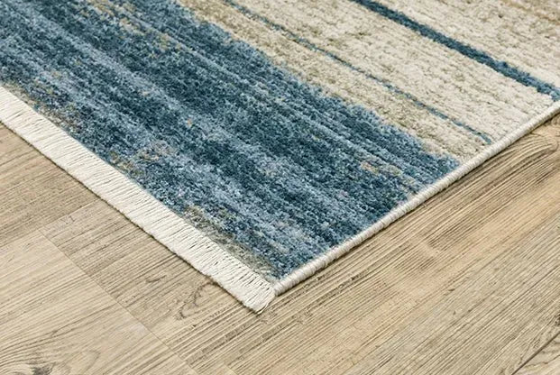 Bauer 90B Blue/Beige Rug