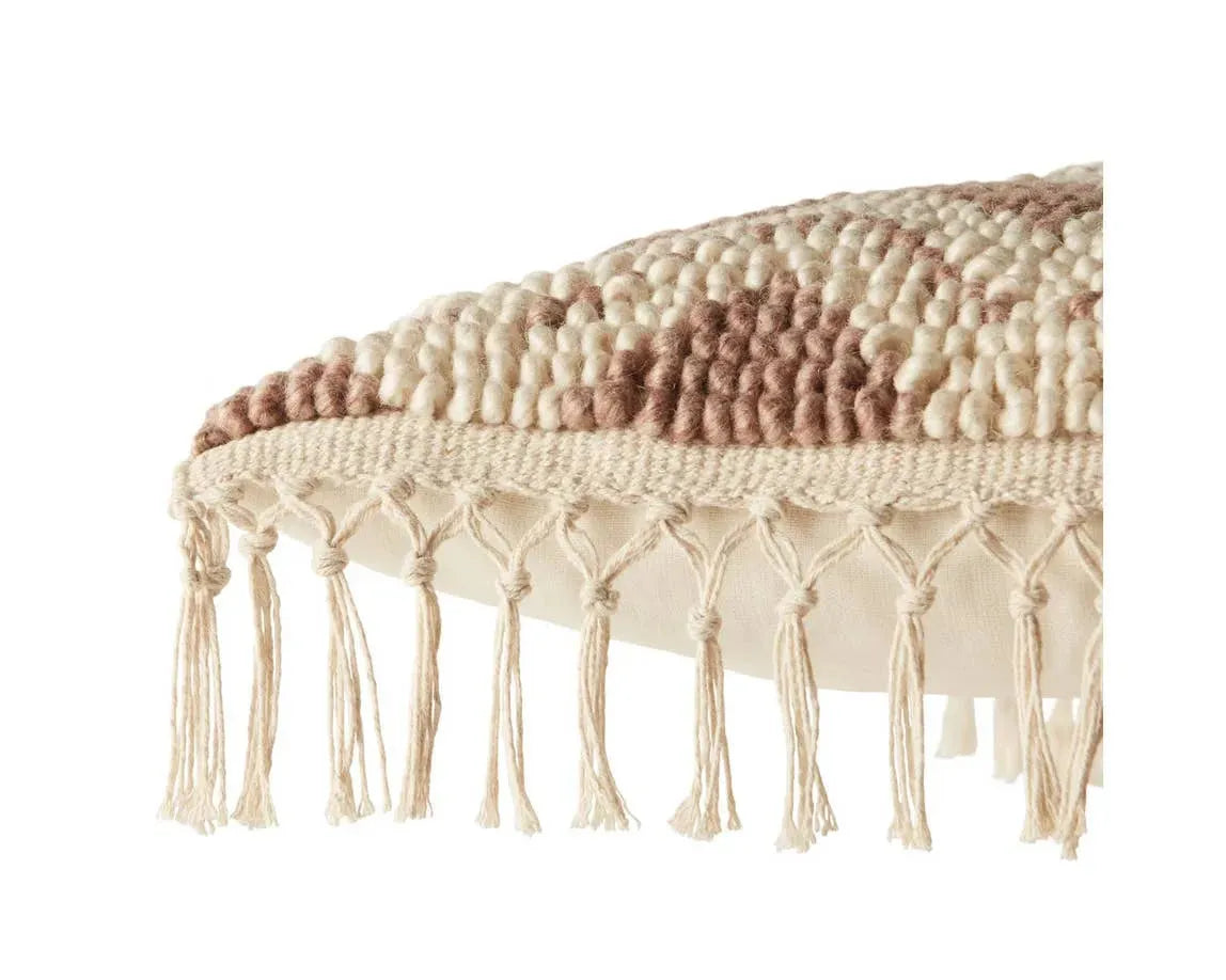 Bayu BAY03 Mauve/Ivory Pillow