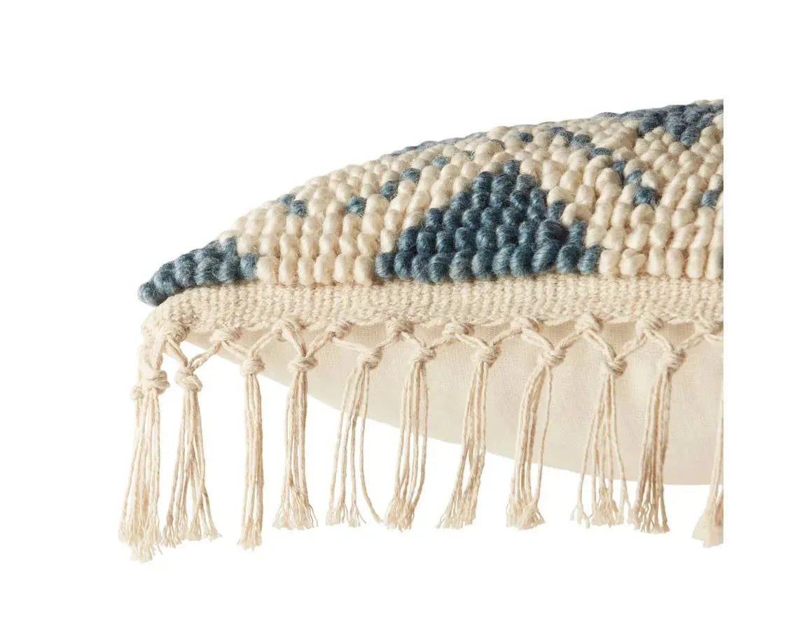 Bayu BAY05 Blue/Ivory Pillow