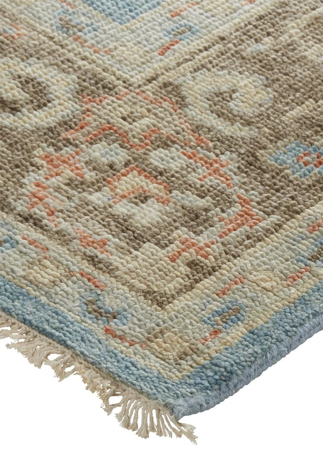 Beall 6710F Blue/Brown Rug - Rug & Home