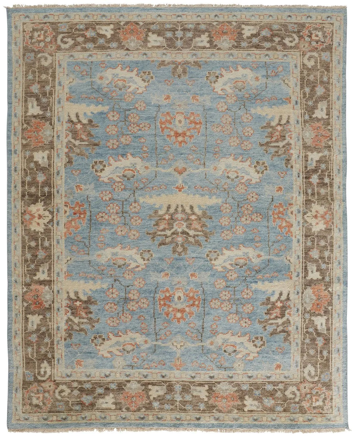 Beall 6710F Blue/Brown Rug - Rug & Home