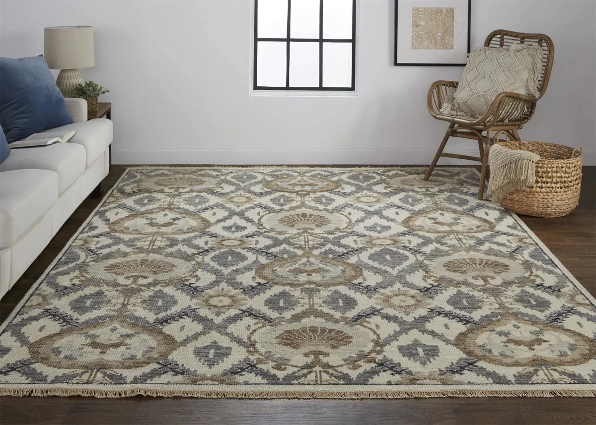 Beall 6712F Beige/Gray Rug