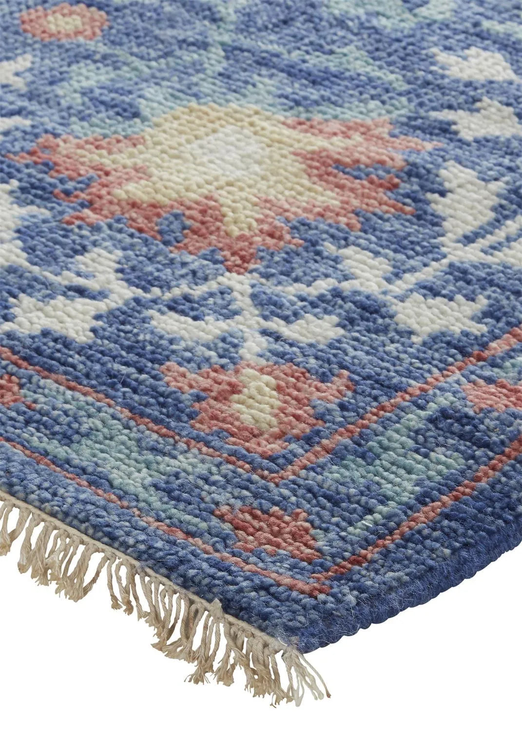 Beall 6713F Blue/Orange Rug - Rug & Home