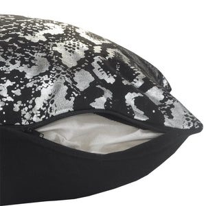 Beastly Lr07665 Black/Silver Pillow - Rug & Home