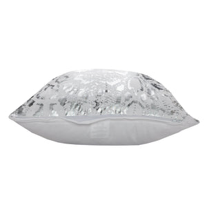 Beastly Lr07666 White/Silver Pillow - Rug & Home