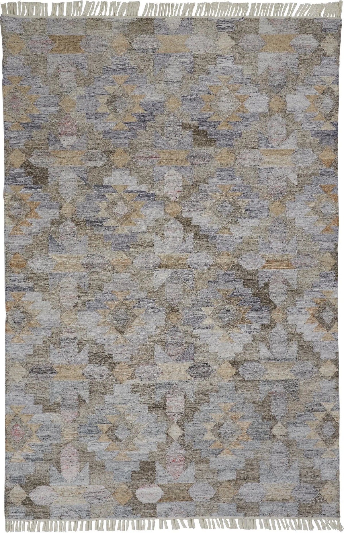 Beckett 0818F Blue/Tan Rug - Rug & Home