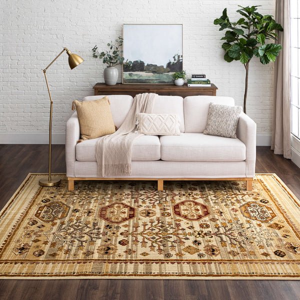 Bedouin 92603 10034 Avazan Gold Rug - Rug & Home