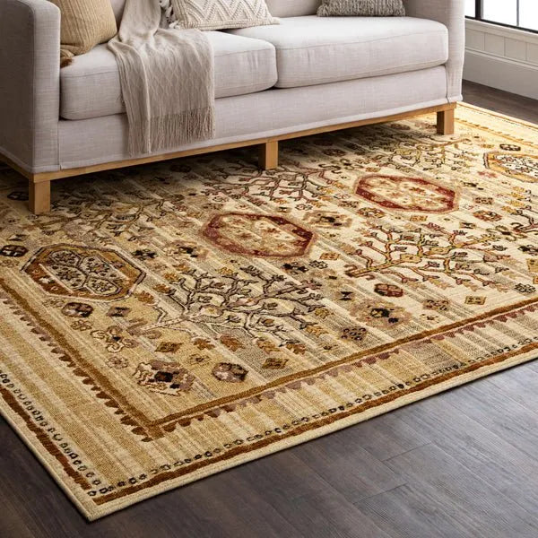 Bedouin 92603 10034 Avazan Gold Rug - Rug & Home