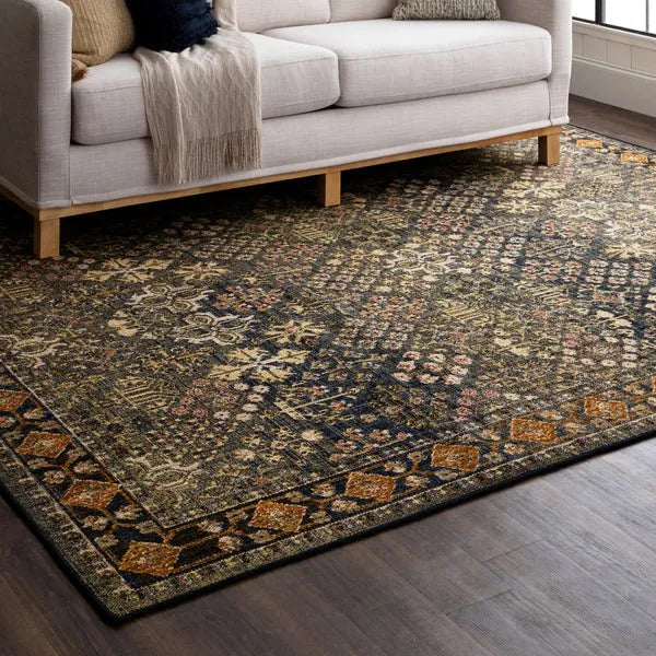 Bedouin 92604 50162 Topkhana Navy Rug - Rug & Home