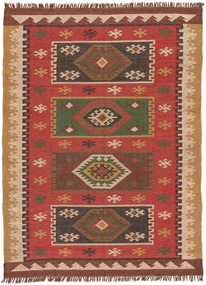 Bedouin BD04 Red Rug - Rug & Home- Rectangle 4' x 6' | Area Rugs