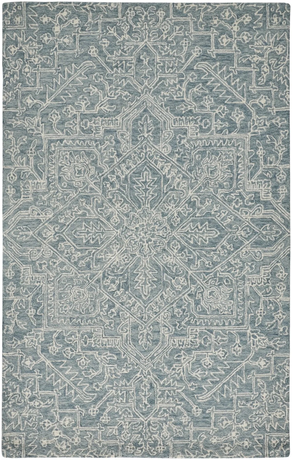 Belfort 8778F Teal/Ivory Rug - Rug & Home