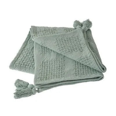 Belgium 80162MIJ Misty Jade Throw Blanket - Rug & Home