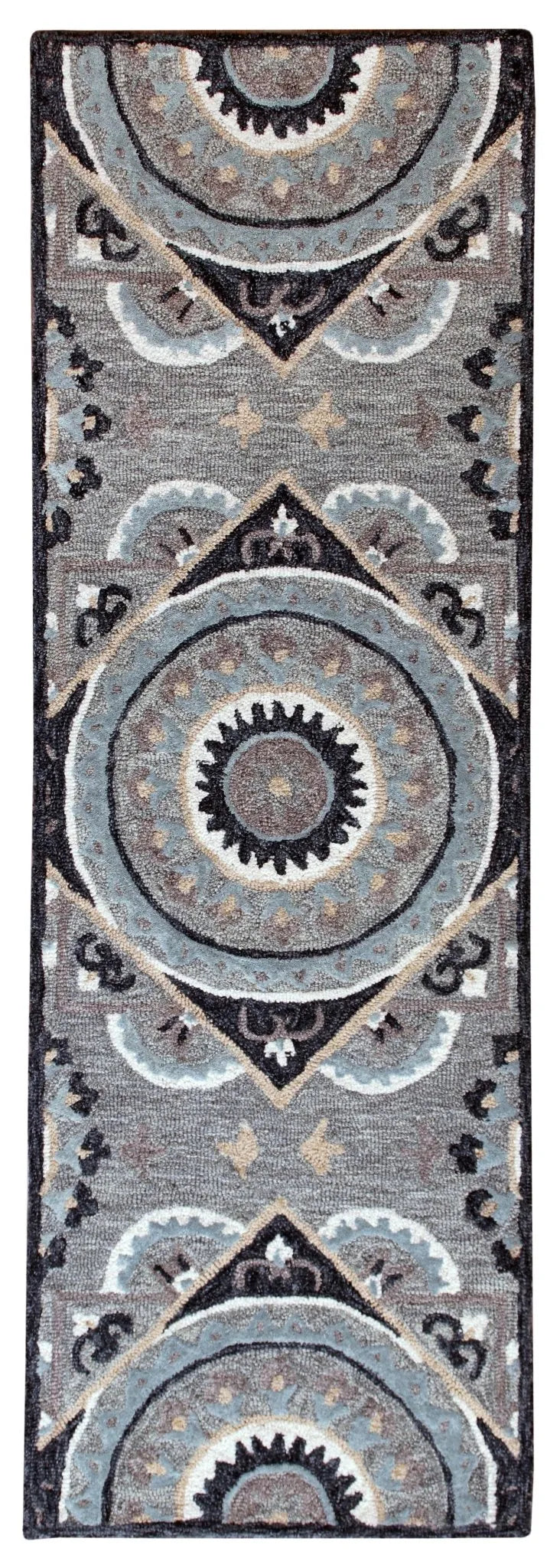 Bella Rose Lr21708 Gray/Cream/Blue Rug - Rug & Home