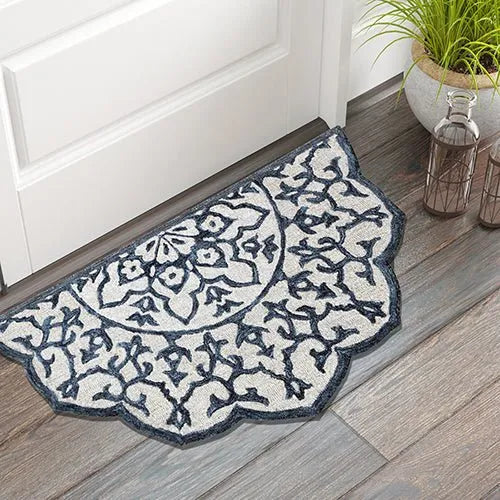 Bella Rose LR21709 Denim Blue/White Rug - Rug & Home