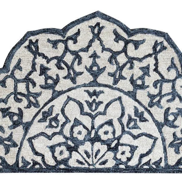 Bella Rose LR21709 Denim Blue/White Rug - Rug & Home