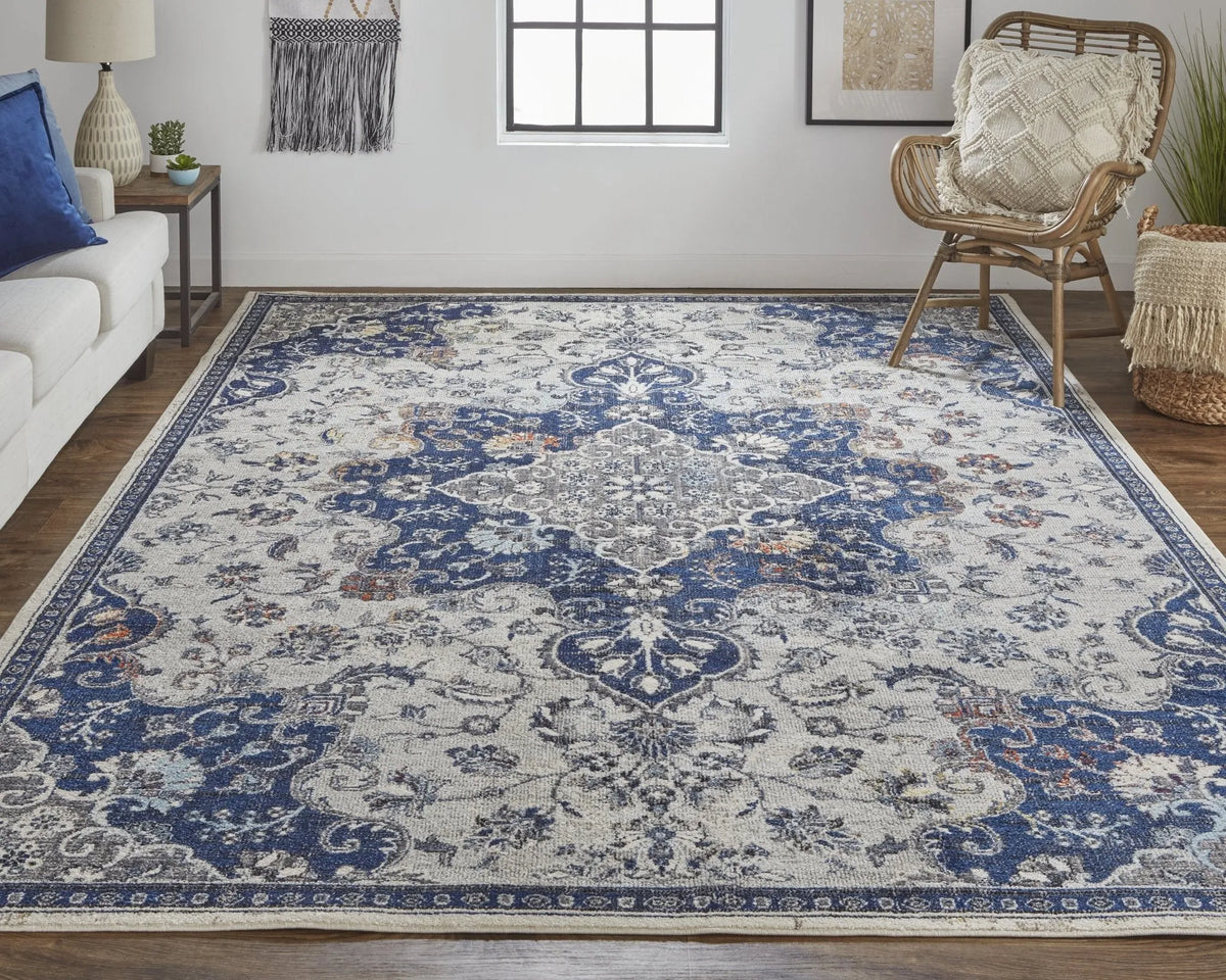 Bellini I39Ct Blue/Gray Rug - Rug & Home