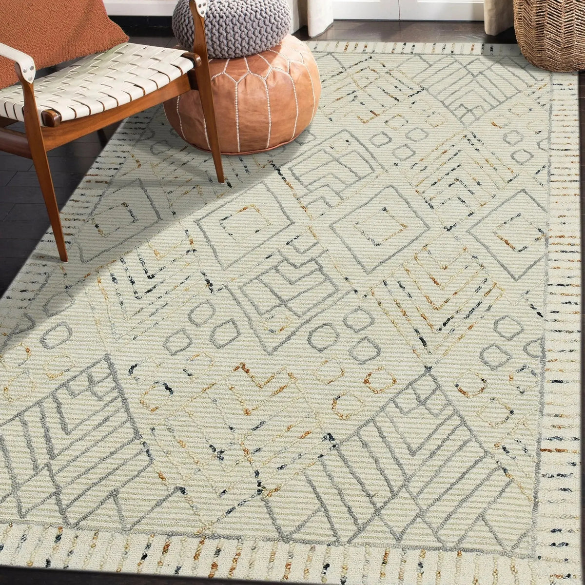 Berlin BER-3 Ivory Rug