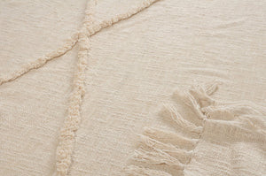 Birch Cream Tufted  LR80177 Throw Blanket - Rug & Home