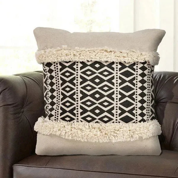 Black Modern LR07333 Throw Pillow
