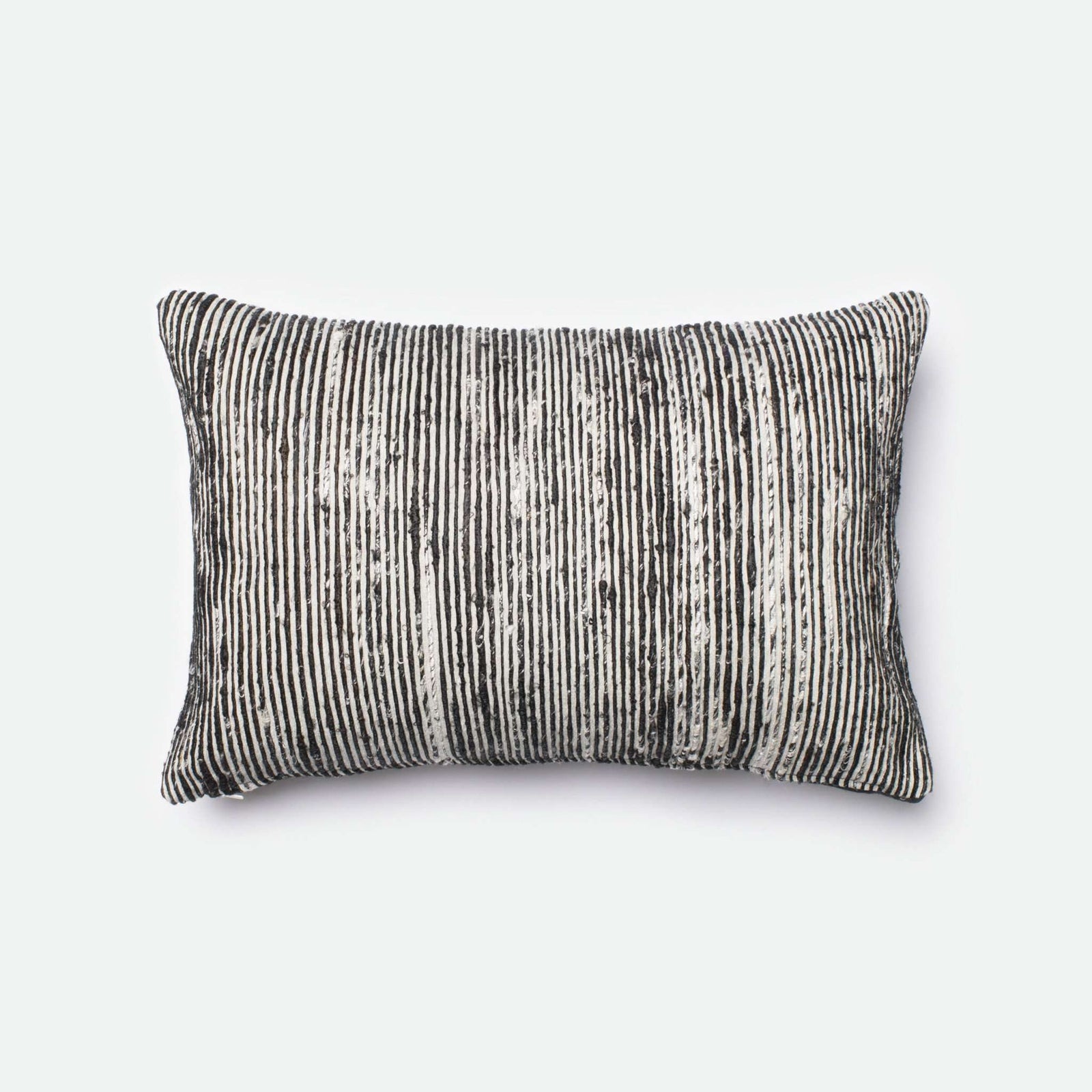 Black / Multi Rectangle P0242 Pillow