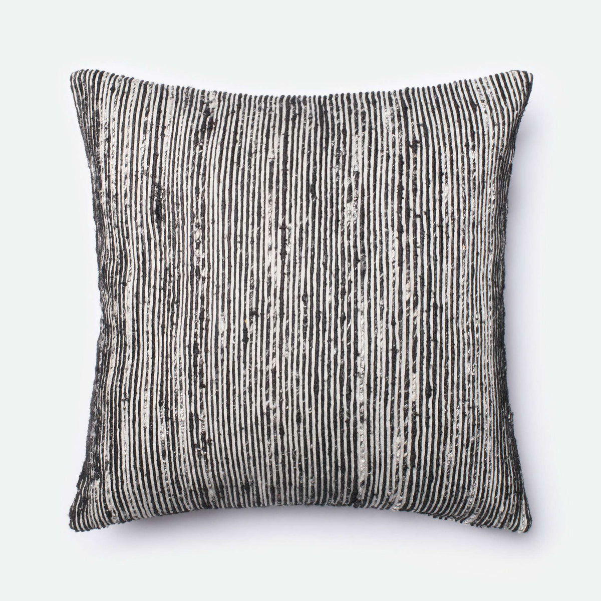 Black / Multi Square P0242 Pillow