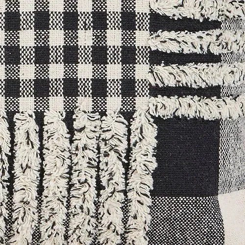 Black Pinstripe LR07337 Throw Pillow