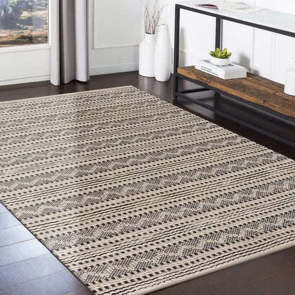 Bleached Naturals 81432BKJ Jet Black Rug - Rug & Home