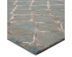 Blue BL157 Totten Lead / Neutral Gray Rug - Rug & Home