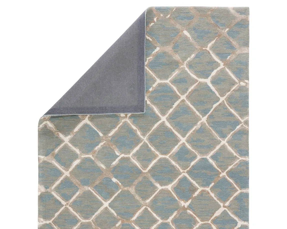 Blue BL157 Totten Lead / Neutral Gray Rug - Rug & Home