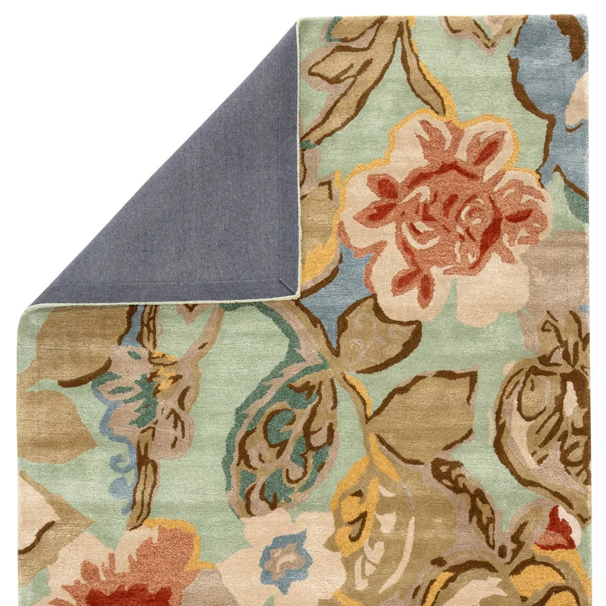 Blue BL71 Petal Pusher Aqua Foam Rug - Rug & Home