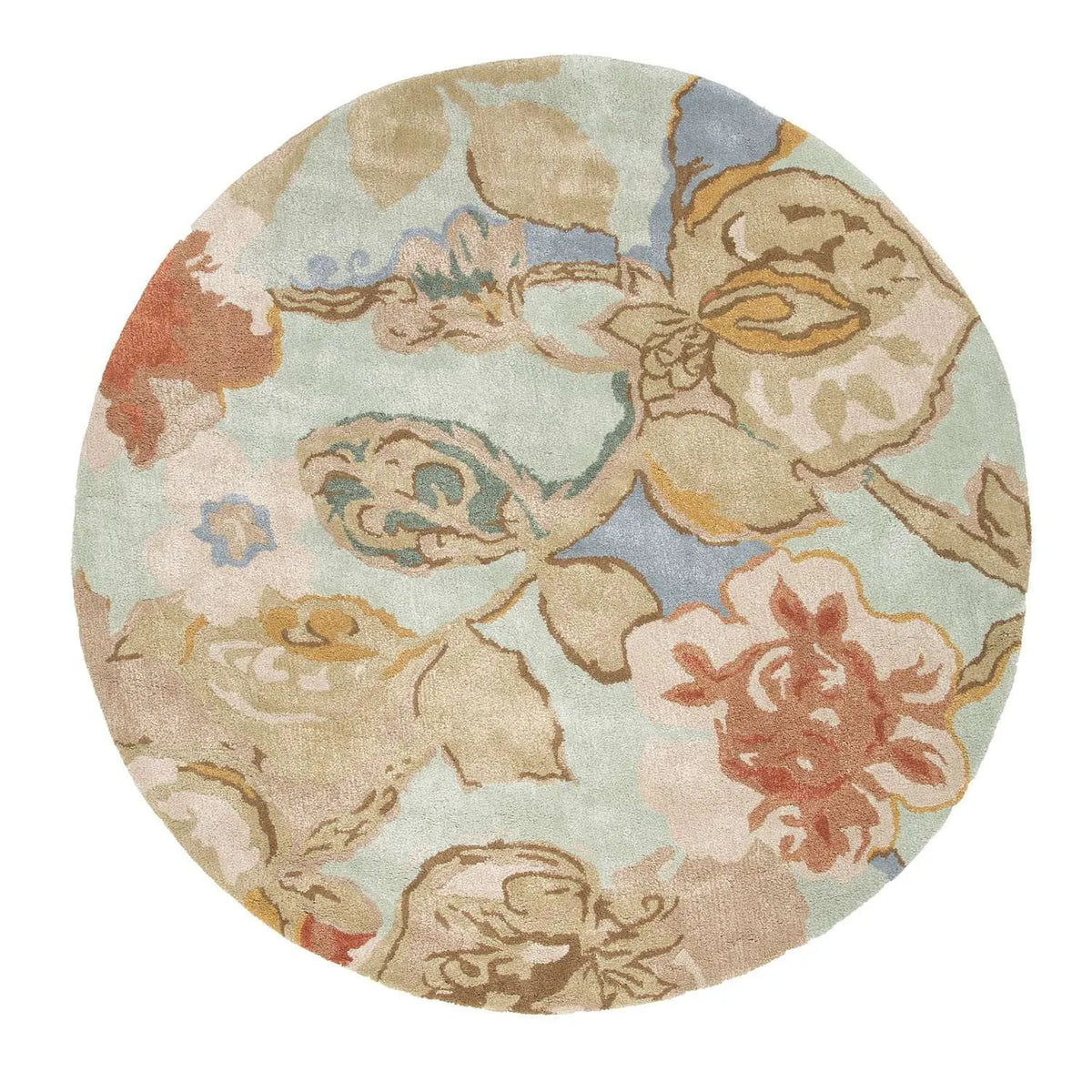 Blue BL71 Petal Pusher Aqua Foam Rug - Rug & Home