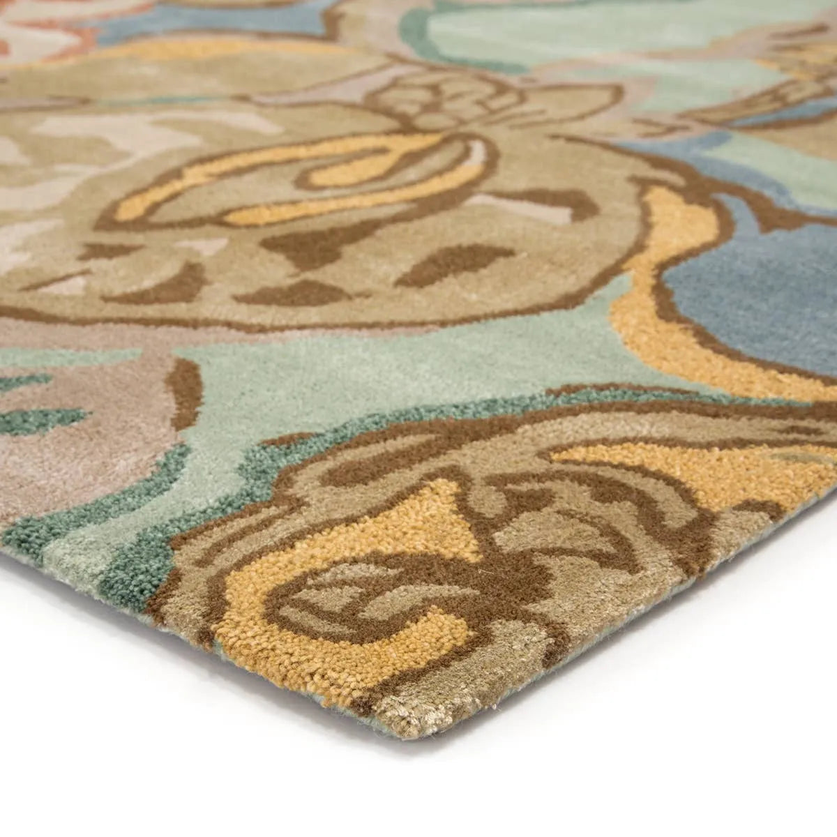 Blue BL71 Petal Pusher Aqua Foam Rug - Rug & Home