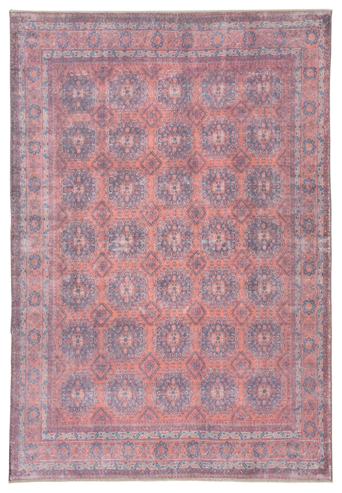 Boheme BOH05 Shelta Blue/Red Rug - Rug & Home