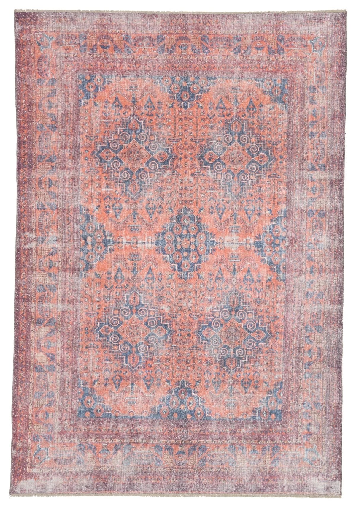 Boheme BOH06 Menowin Orange/Blue Rug - Rug & Home