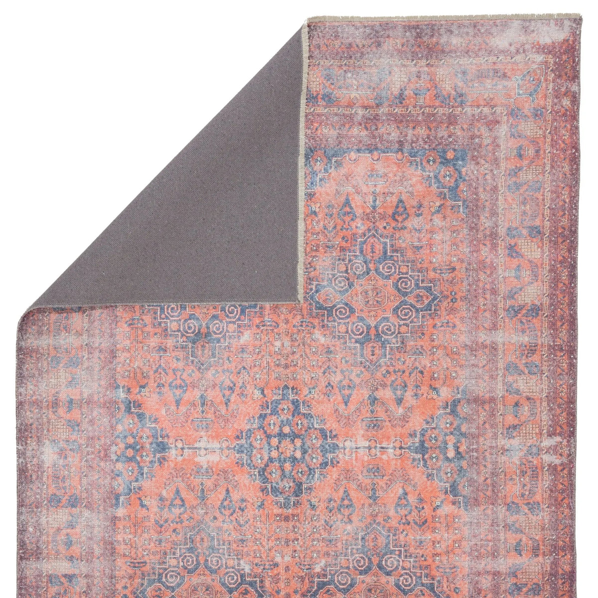 Boheme BOH06 Menowin Orange/Blue Rug - Rug & Home