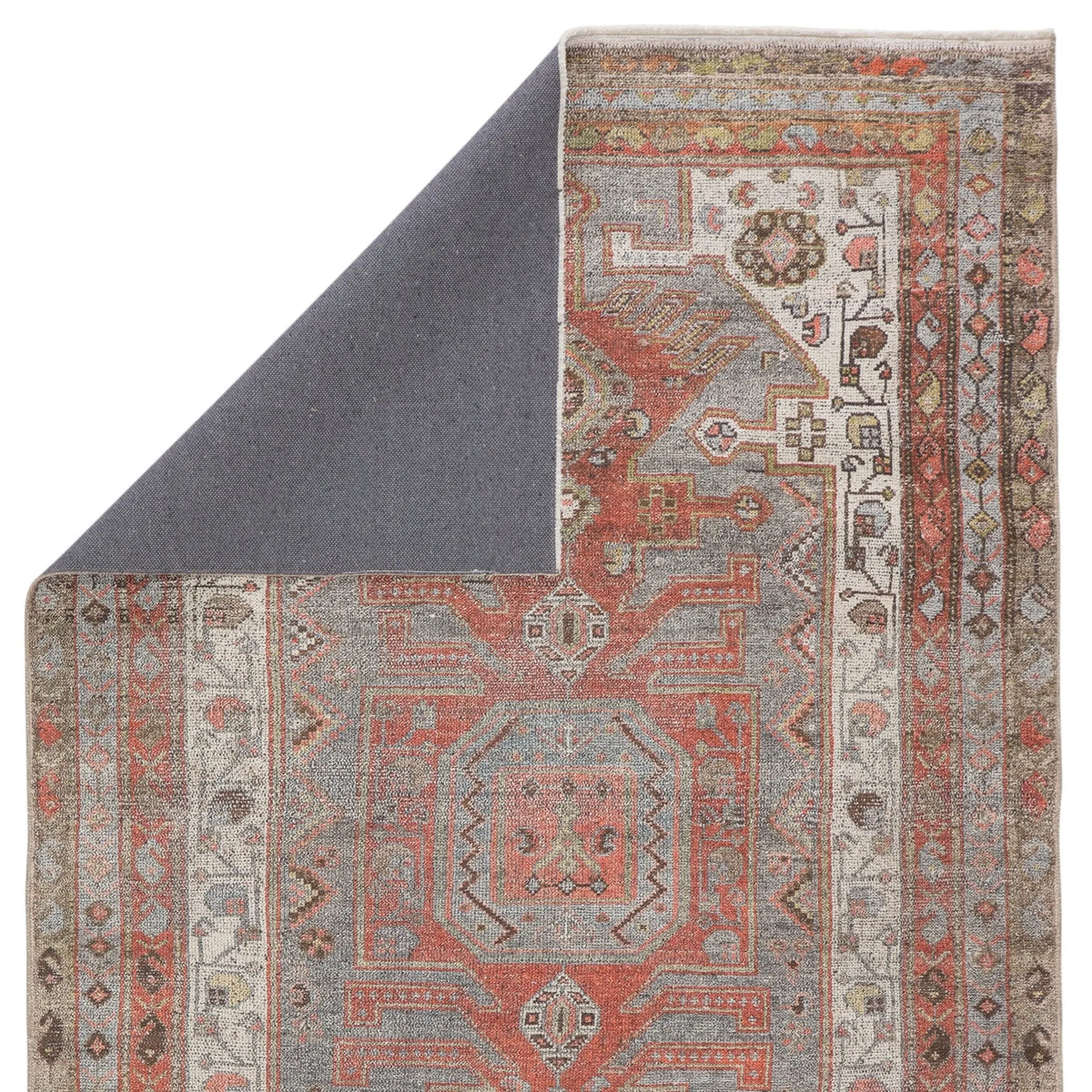 Boheme Boh10 Palazza Gray/Orange Rug - Rug & Home