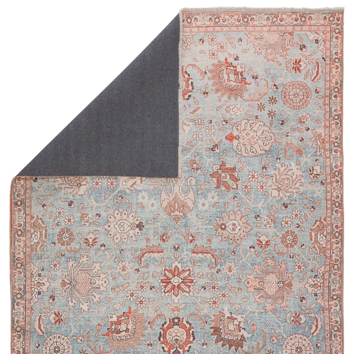 Boheme Boh14 Poppy Light Blue/Orange Rug - Rug & Home