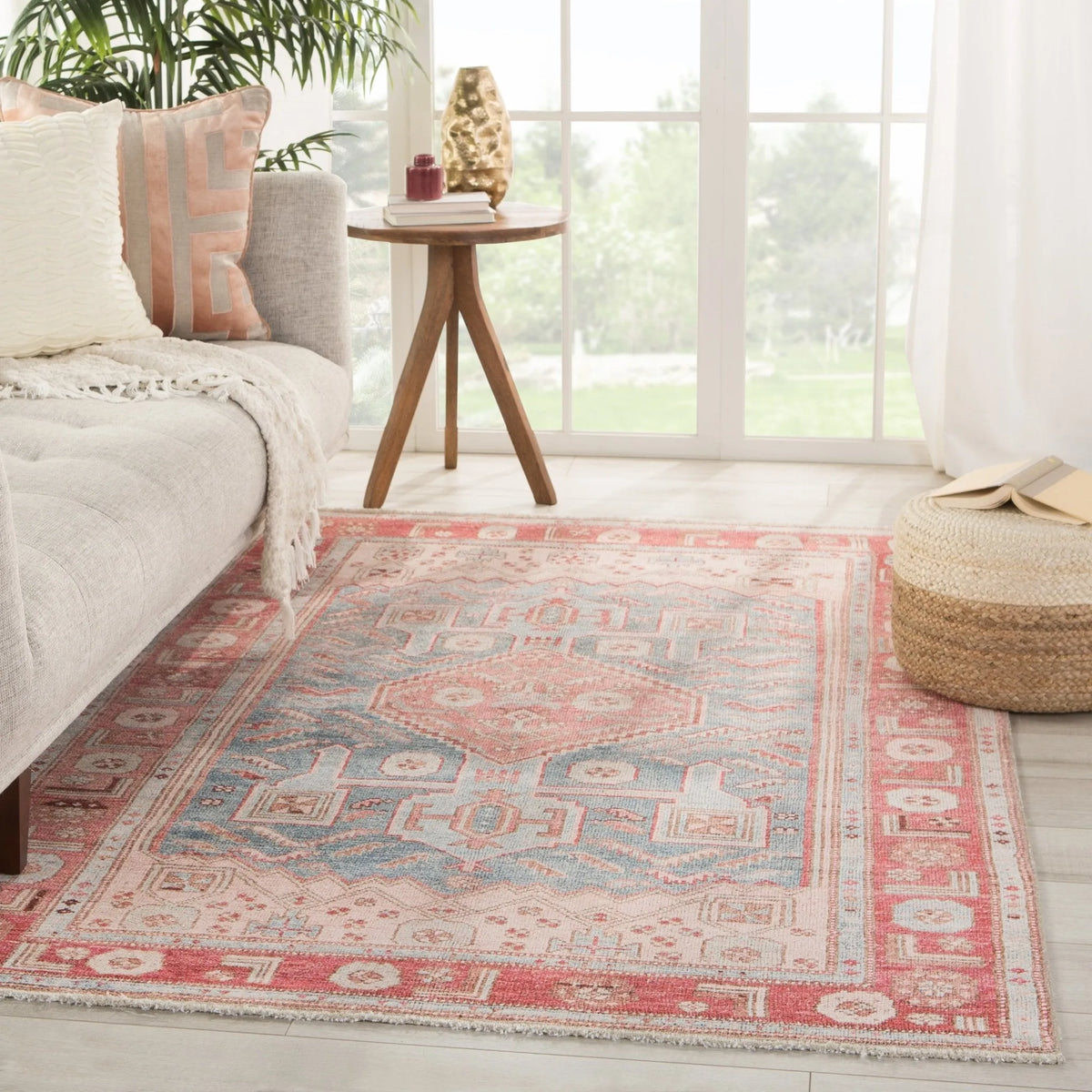 Boheme Boh16 Fiddler Pink/Blue Rug - Rug & Home