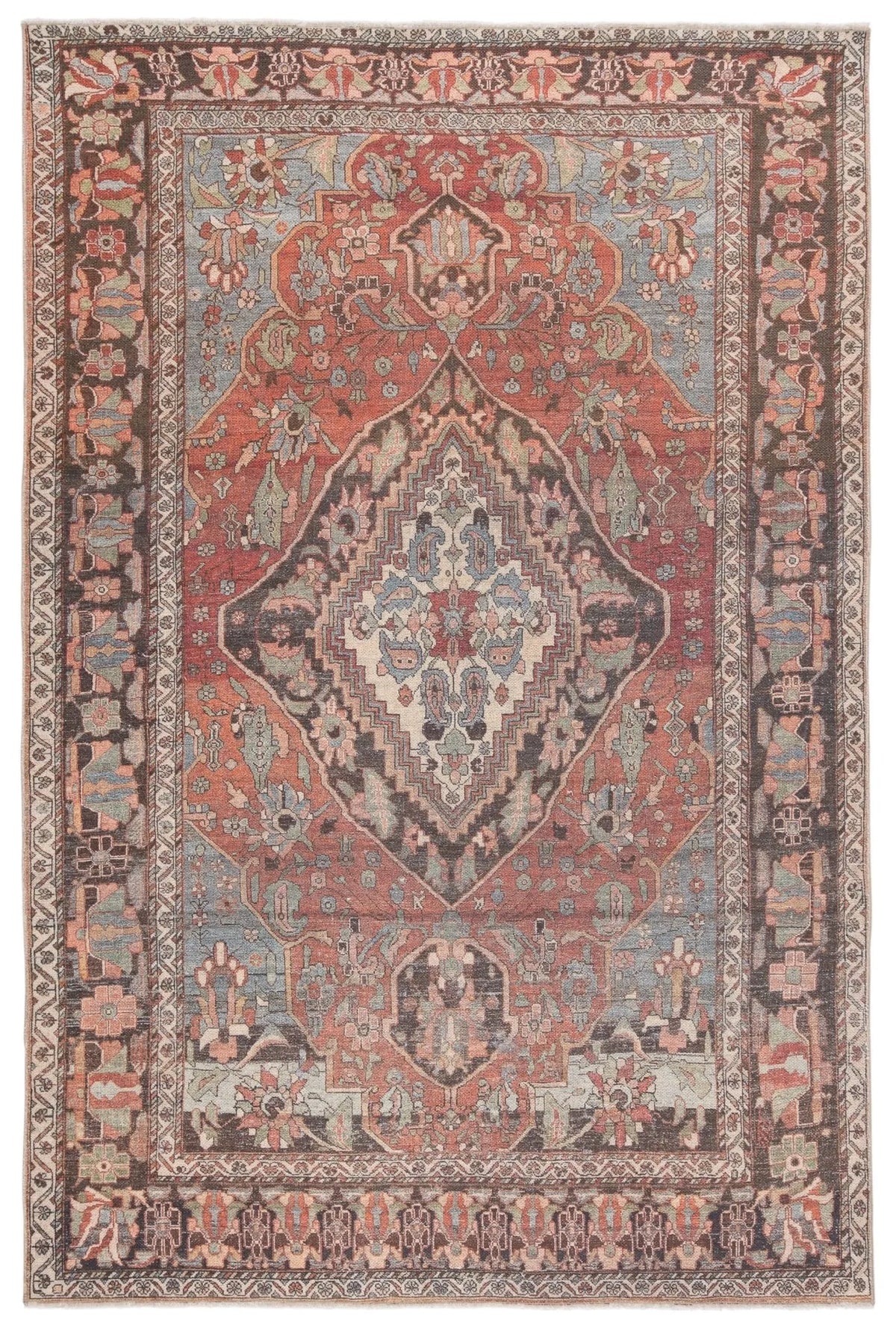 Boheme Boh18 Wesleyan Rust/Gray Rug - Rug & Home